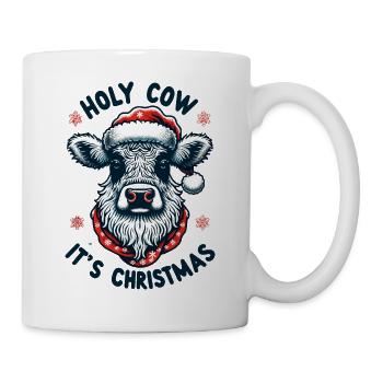 Holy Cow Its Christmas I Xmas Cow - Mug - white - Right