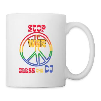Arrêtez la guerre - Mug blanc - blanc - Droite