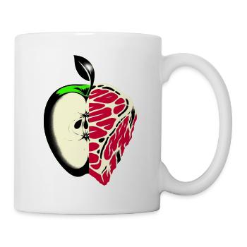 Obst statt Fleisch | Reduzierter Fleischkonsum - Tasse - Weiß - Rechts