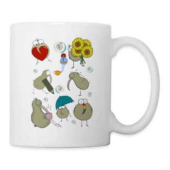 Kiwi Mix sprichwörtlich - Tasse - Weiß - Rechts