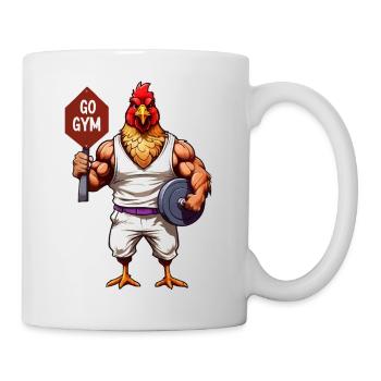 CHICKEN - GO GYM - Mug - white - Right