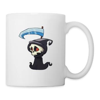 Crâne de la mort - Mug blanc - blanc - Droite