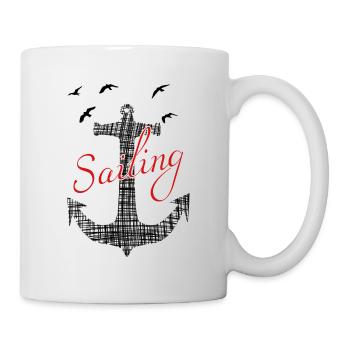 sailing - Tasse - Weiß - Rechts