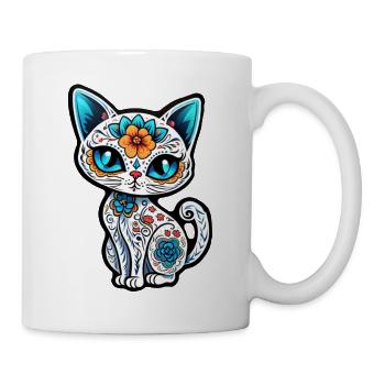 Cat Mexico - Dia de los Muertos - Mug - white - Right