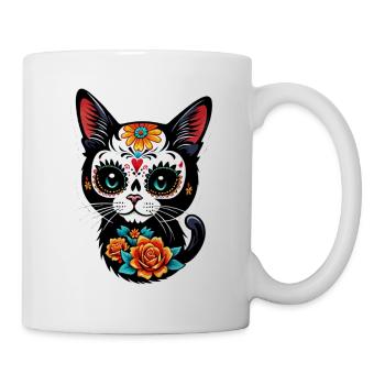Cat Mexico - Dia de los Muertos - Mug - white - Right