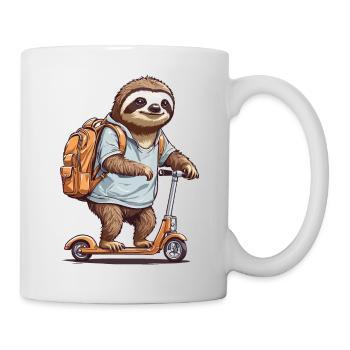 Sloth Student First Day of School Enrollment - Mug - white - Right