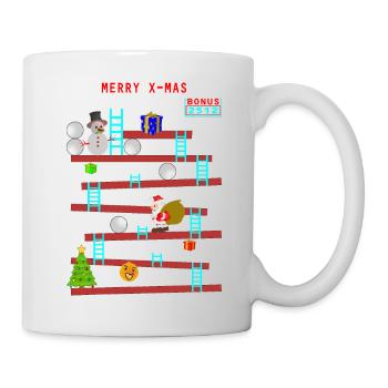 X-mas-Weihnachten-Gute alte Zeit- remastert - Tasse - Weiß - Rechts