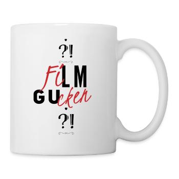 Film Gucken Wortspiel - Tasse - Weiß - Rechts
