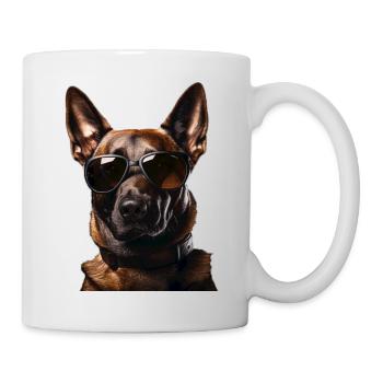 Malinois Cool - Malinois Hund - Tasse - Weiß - Rechts