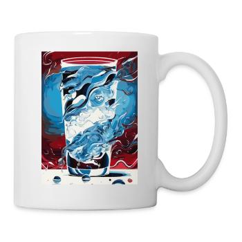 Fumer de l’eau (collection d’œuvres d’art) - Mug blanc - blanc - Droite