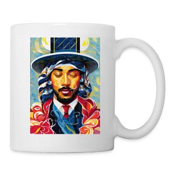 Gentleman au repos (Collection d’œuvres d’art) - Mug blanc - blanc - Droite
