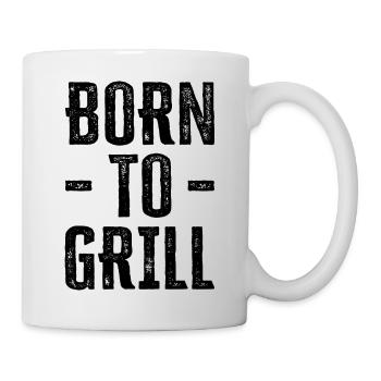 Born To Grill - Funny Gift for Grill Enthusiasts - Mug - white - Right