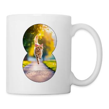 Running cat 2 - Tasse - Weiß - Rechts