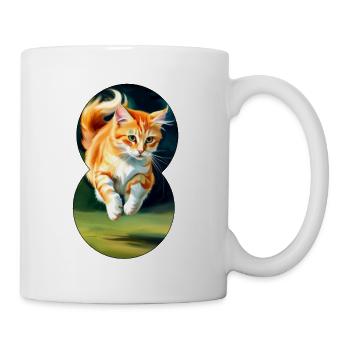 Running cat 3 - Tasse - Weiß - Rechts