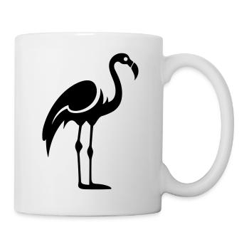 flamant rose - Mug blanc - blanc - Droite