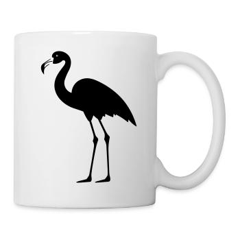 flamant rose - Mug blanc - blanc - Droite