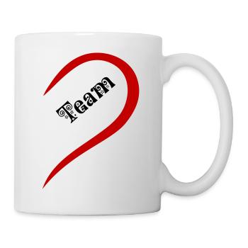 Dream Team Coeur Saint Valentin Couples Chemise Look Assorti - Mug blanc - blanc - Droite