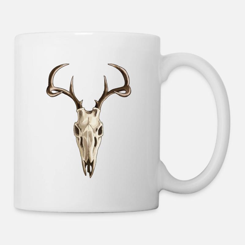 Deer Skull - Tasse - Weiß