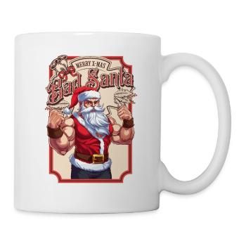 Bad Santa Claus Christmas Santa Claus Evil Santa Claus - Mug - white - Right