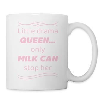 Dicton de la petite reine du drame - Mug blanc - blanc - Droite