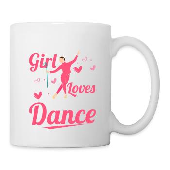 Ne sous-estimez jamais une fille qui aime les claquettes - Mug blanc - blanc - Droite