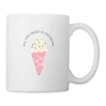 Icecream - Tasse - Weiß - Rechts