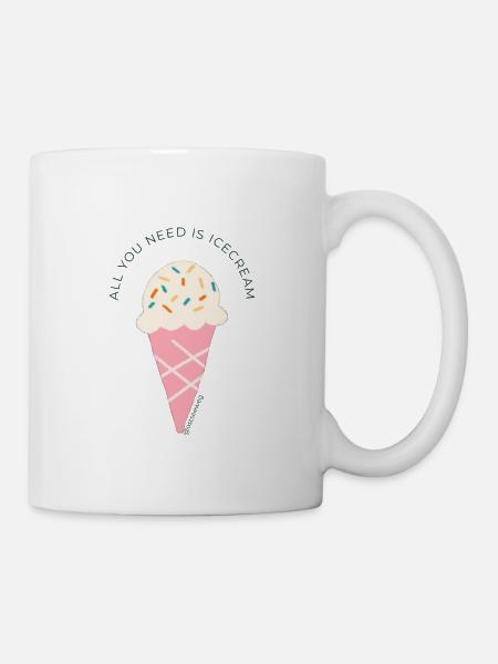 Icecream - Tasse - Weiß