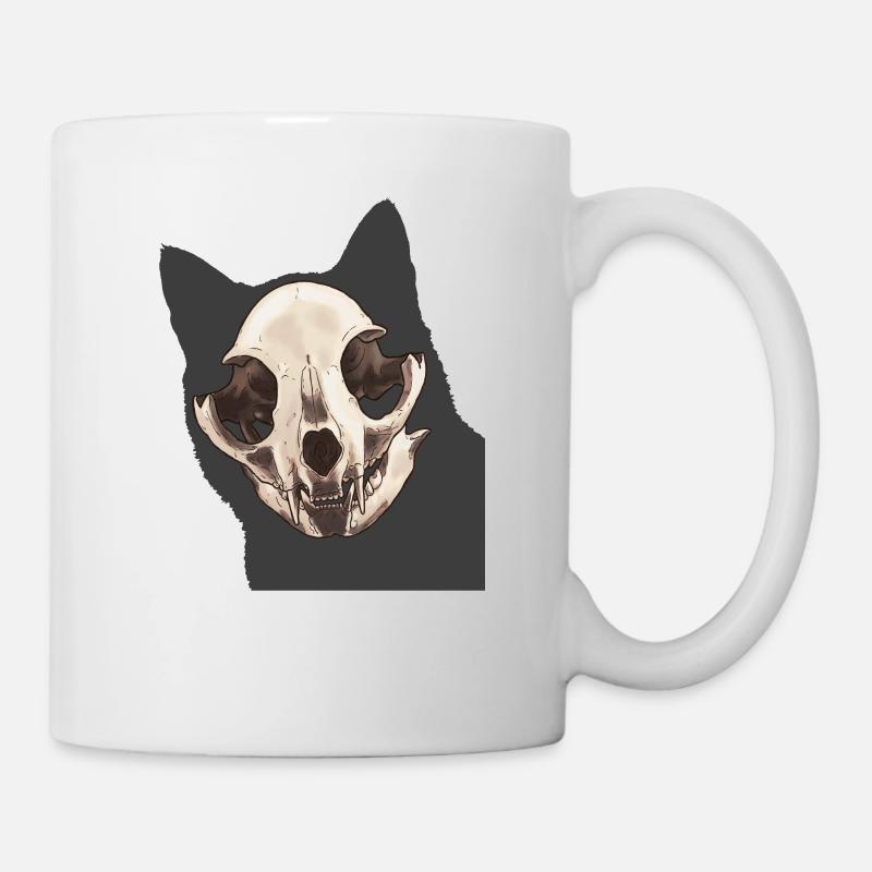 Cat Skull - Mug - white