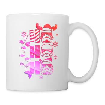Weihnachten Weihnachtsmann Weihnachtsmann ungezogene Feiertage Winter - Tasse - Weiß - Rechts