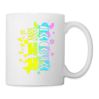 Weihnachten Weihnachtsmann Weihnachtsmann ungezogene Feiertage Winter - Tasse - Weiß - Rechts