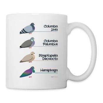 Lateinische Bezeichnung für Taube - Columba Livia - Tasse - Weiß - Rechts