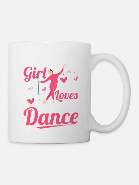 Never Underestimate A Girl Who Loves Tap Dance Tap - Tasse - Weiß