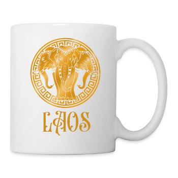 Laos Laote Laoten Elefant Lao I Geschenk - Tasse - Weiß - Rechts