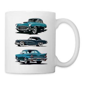 Vintage cars. Classic cars. - Mug - white - Right