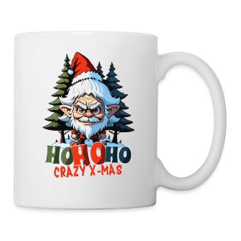 HOHOHO TRoll , Verrückte Weihnachten - Tasse - Weiß - Rechts