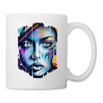 Graffiti Street Art Spray Colors Cool Artist Retro - Mug - white - Right