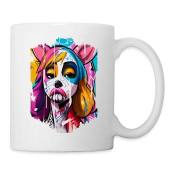 Graffiti Street Art Spray Colors Cool Artist Retro - Mug - white - Right