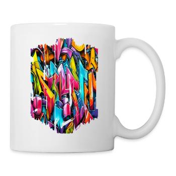 Graffiti Street Art Spray Colors Cool Artist Retro - Mug - white - Right