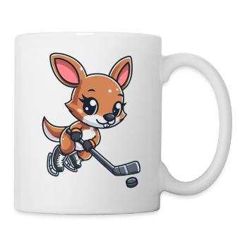 Kangourou et souris Hockey sur glace - Équipe insolite sur - Mug blanc - blanc - Droite