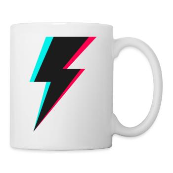 Blitz Logo - Tasse - Weiß - Rechts