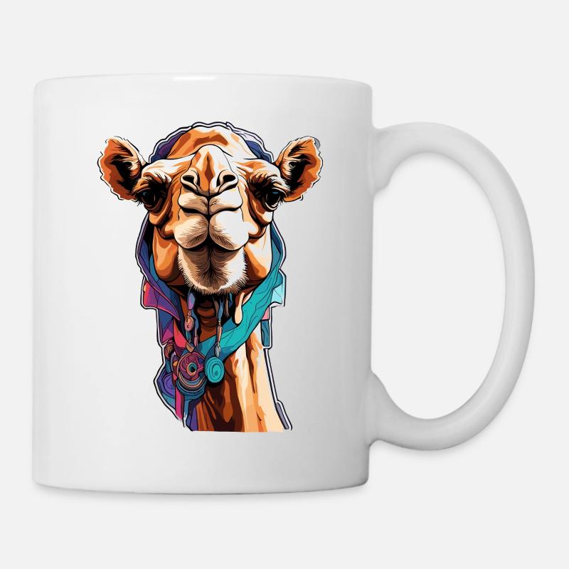 Chameau / Désert / Sable / Nomades / Balade à cheval / - Mug blanc - blanc