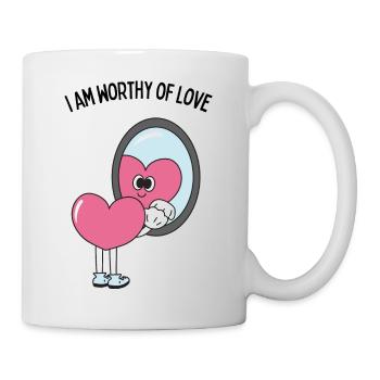 self love affirmation - Mug - white - Right
