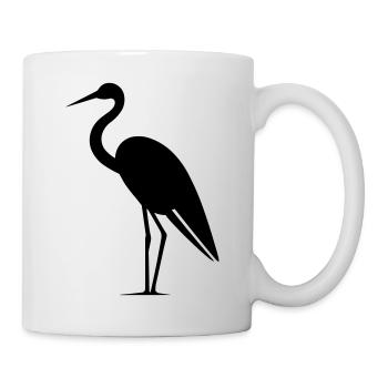 Simple petite cigogne - Mug blanc - blanc - Droite