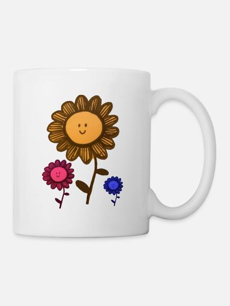 Jewel flowers - Mug - white