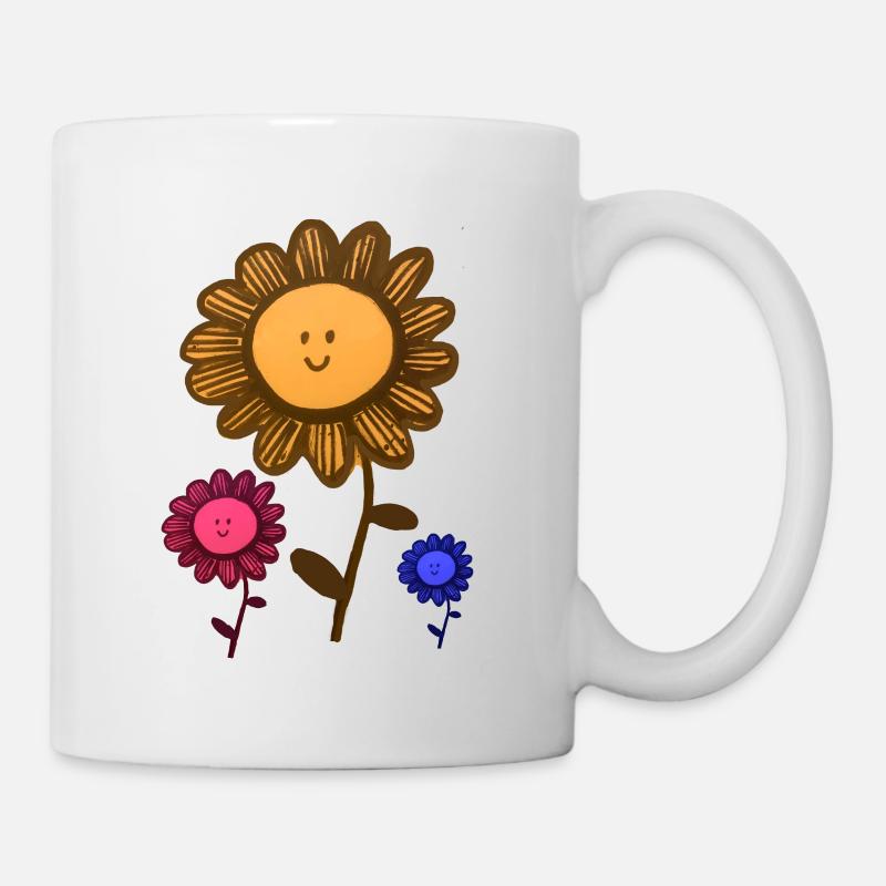Jewel flowers - Mug - white
