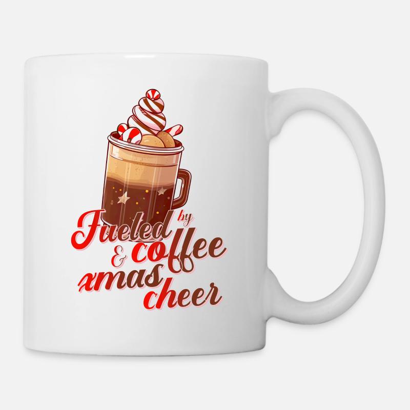 Weihnachten Kaffee coffee xmas cheer Geschenk - Tasse - Weiß