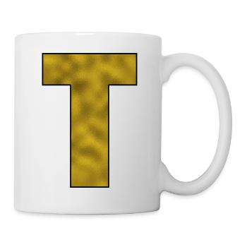 Letter T Gold - Mug - white - Right