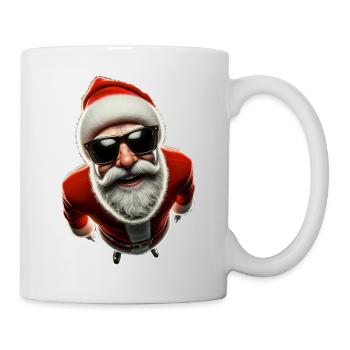 Cool Santa Claus Christmas Sunglasses - Mug - white - Right