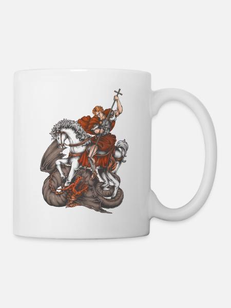 michele arcangelo santo angeli cristiani santo snk - Tazza - bianco