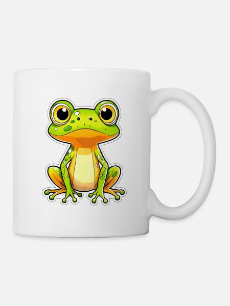 Frosch Grüner Frosch Frosch - Tasse - Weiß